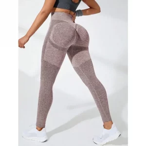 Women Seamless Leggings High Waist Fitness Leggings High Elastic Knitting Fashion Sports Pants Gym Running Yoga Butt Lift Tights - Image 5