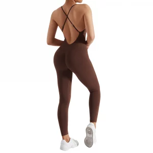 Bodycon Jumpsuit Women Full Seasons Casual Fitness Sporty Playsuit Sleeveless Slim Activewear All In One Jumpsuit Clothing Lady - Image 3