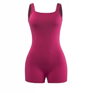Women's Sexy Backless Tank Rompers Top Bodycon One Piece Halter Sleeveless Bodysuit Short Jumpsuits - Image 3