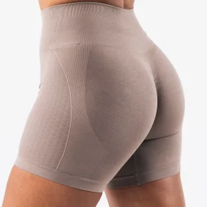 NCLAGEN Women's Seamless Gym Yoga Shorts Jacquard Fitness Leggings Workout Squat Proof High Waist Sports Tights Butt Scrunch - Image 4