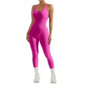 Bodycon Jumpsuit Women Full Seasons Casual Fitness Sporty Playsuit Sleeveless Slim Activewear All In One Jumpsuit Clothing Lady - Image 6