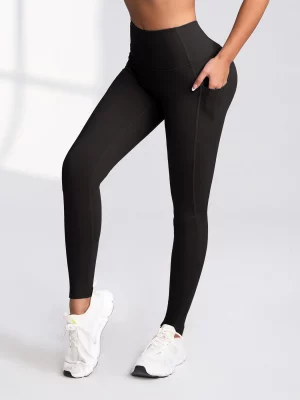 CHRLEISURE 2.0 Pockets Gym Leggings Women Fitness High Waist ActivewearSolid Color Sporty Leggings Women Running Outdoors Pants - Image 6
