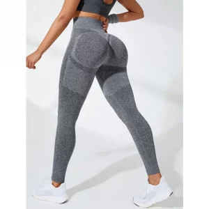 Women Seamless Leggings High Waist Fitness Leggings High Elastic Knitting Fashion Sports Pants Gym Running Yoga Butt Lift Tights - Image 3
