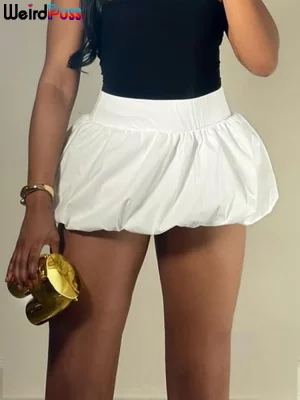 Weird Puss Ball Gown Skirts Women Y2K Hottie 2024 Summer Trend Midnight Waistband Miniskirts Birthday Streetwear Wild Bottoms - Image 3