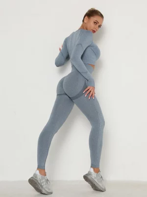 Women Seamless Workout Leggings High Waist Push Up Leggings Ladies Sexy Gym Legging Fashion Black Sports Leggings - Image 3
